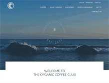 Tablet Screenshot of organiccoffeeclub.com